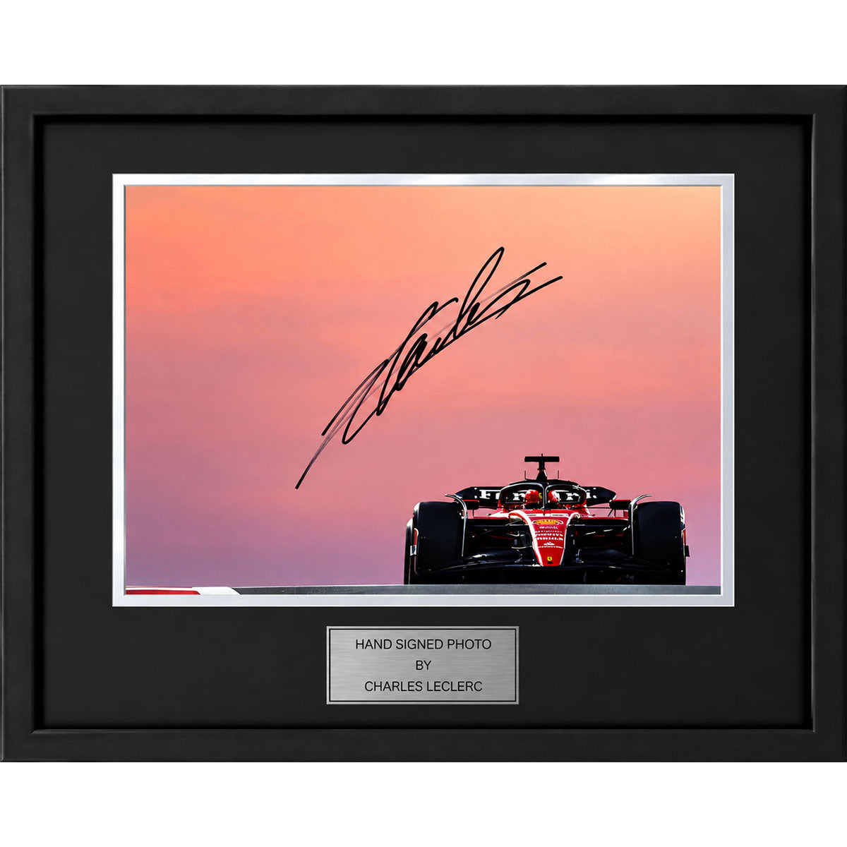 Charles Leclerc Signed and Framed A4 Photo
