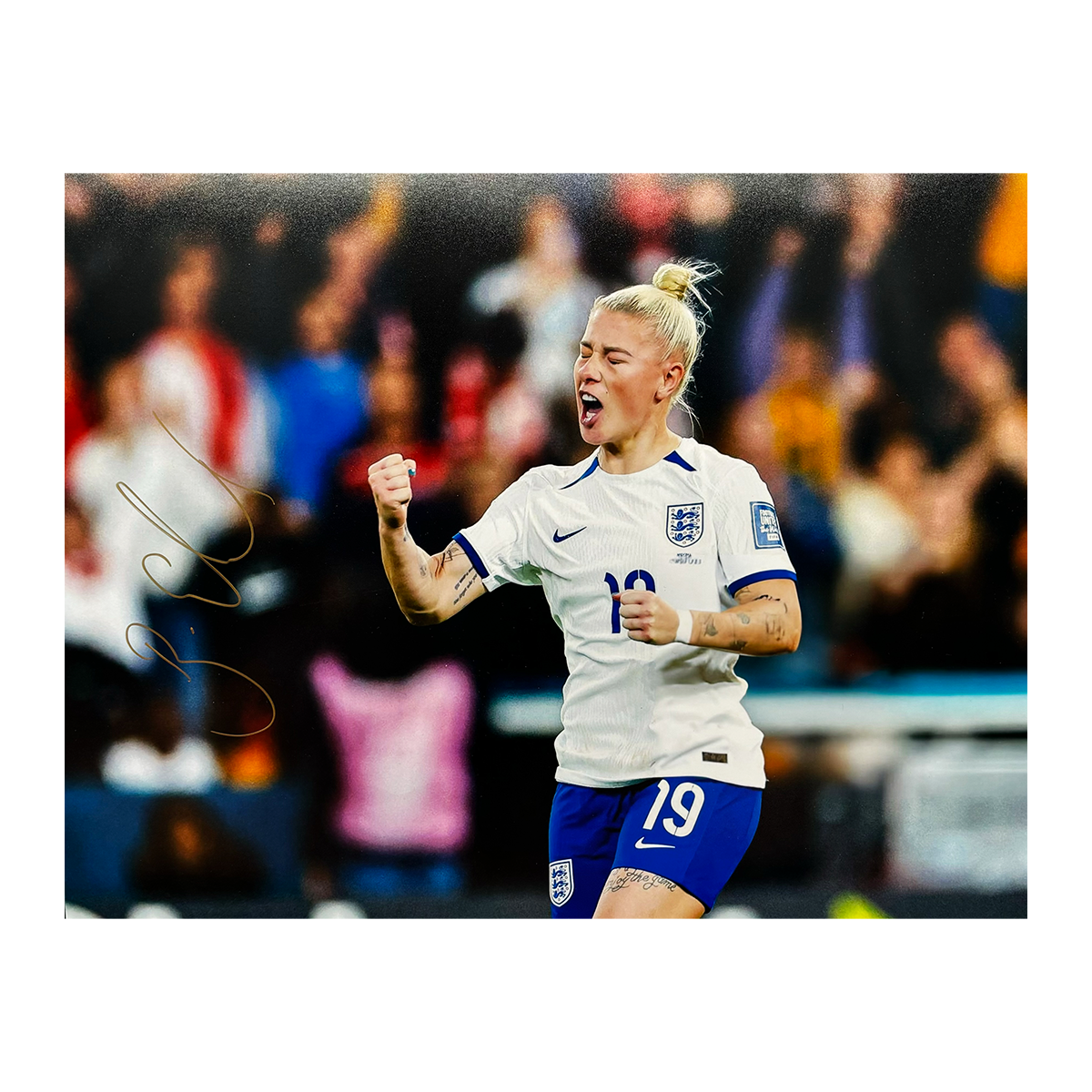 Bethany England Signed England A3 Photo