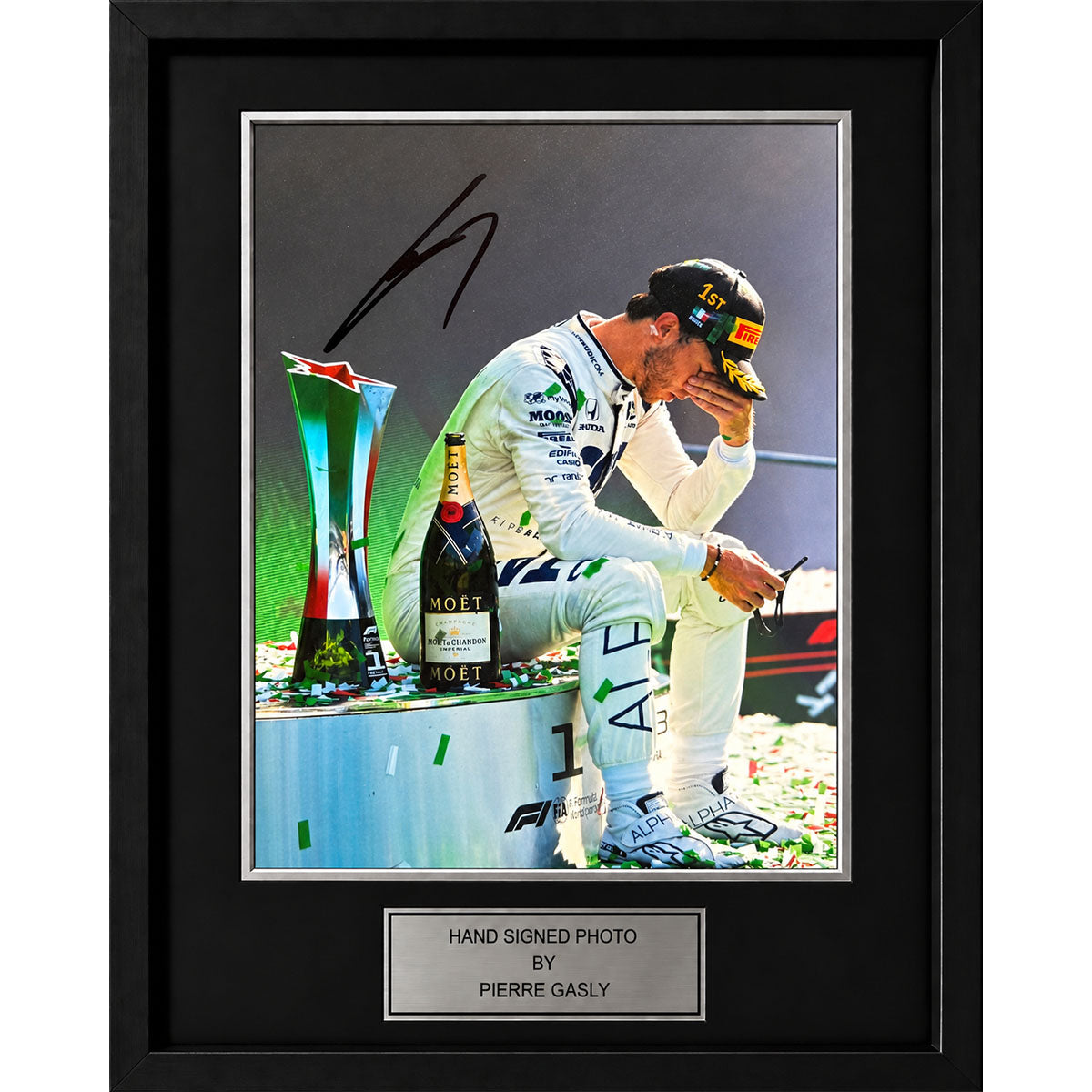 Pierre Gasly Signed and Framed A4 Photo