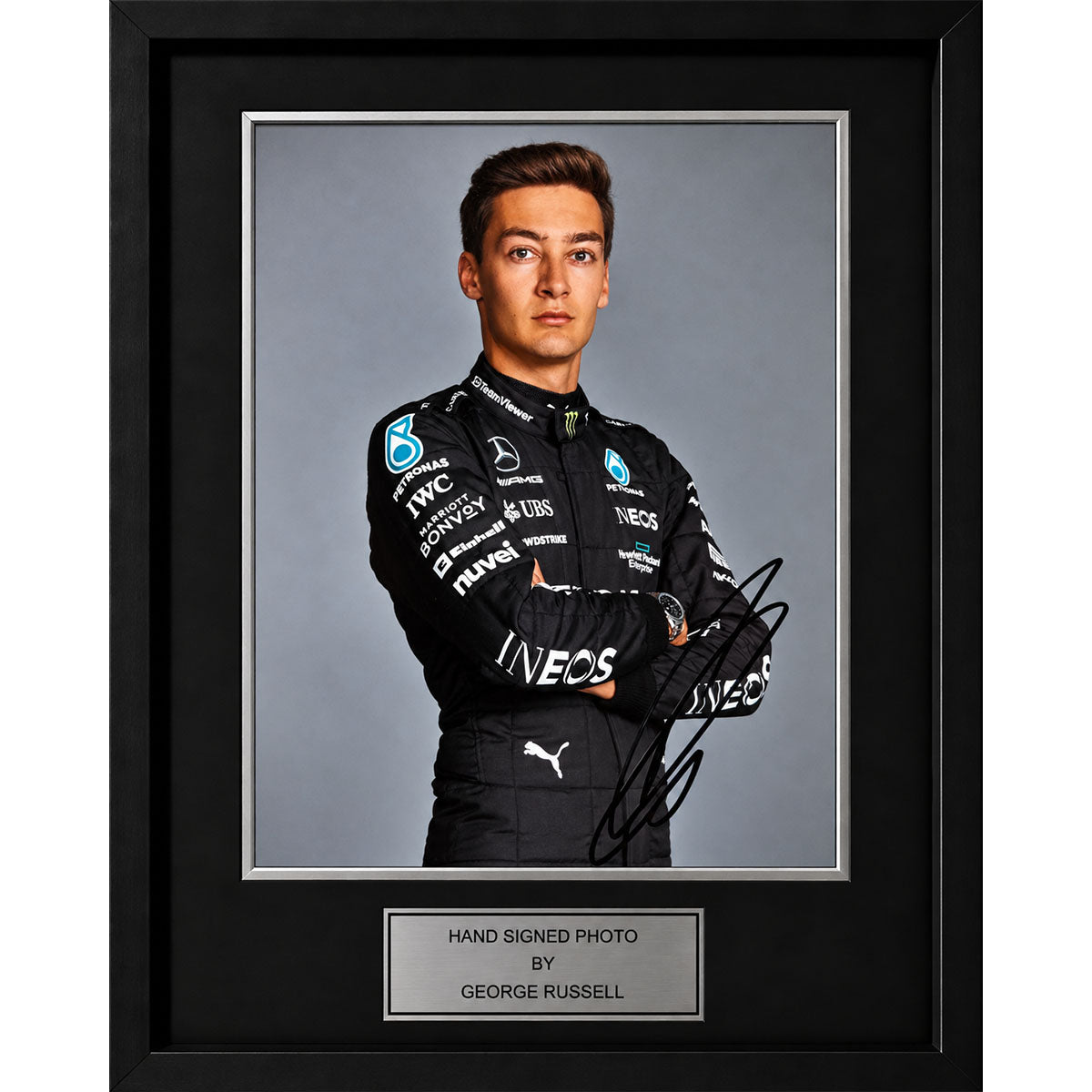 George Russell Signed and Framed A4 Photo