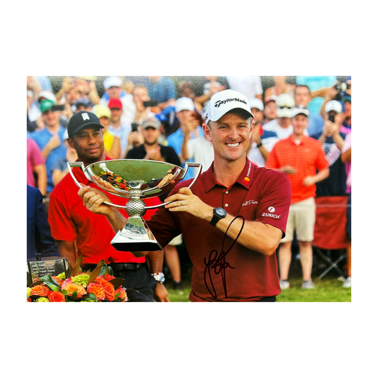 Justin Rose Signed A3 Photo