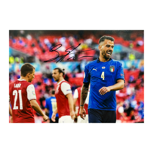 Leonardo Spinazzola Signed Italy A4 Photo