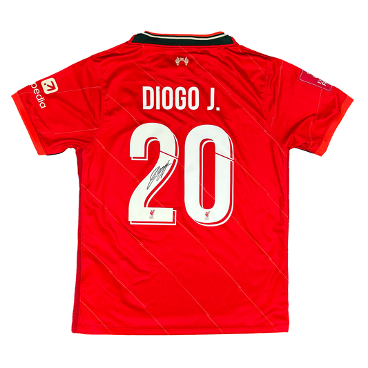 Diogo Jota Signed Liverpool 2021/2022 Home Shirt