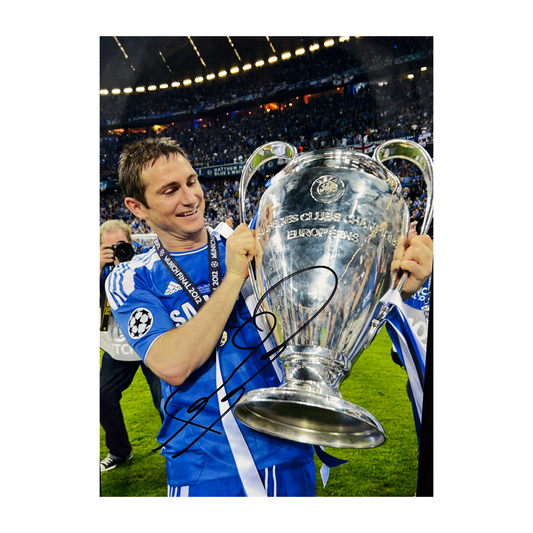 Frank Lampard Signed Chelsea FC A4 Photo