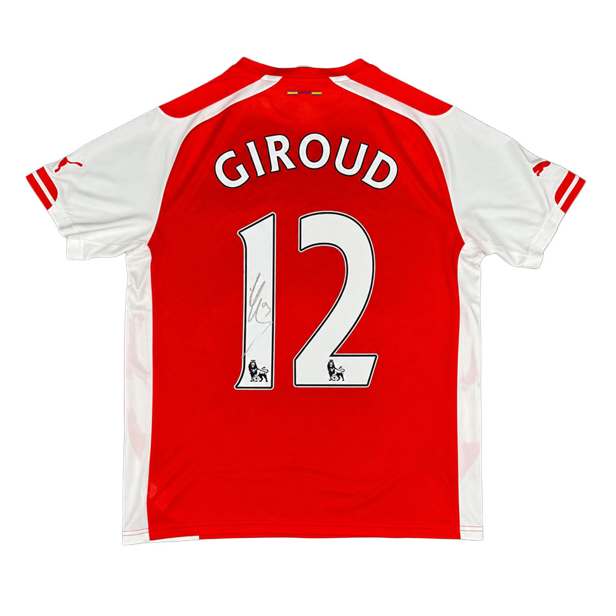 Olivier Giroud Signed Arsenal 2014/2015 Home Shirt