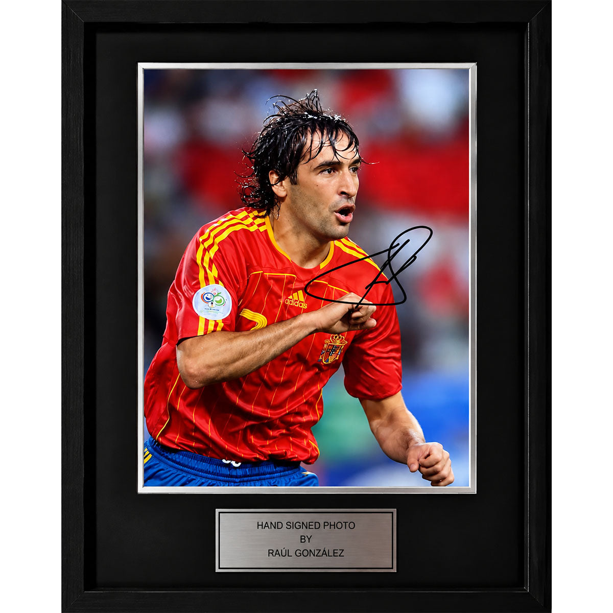 Raúl González Signed and Framed A4 Photo