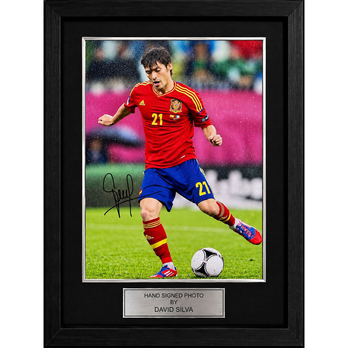 David Silva Signed and Framed A4 Photo