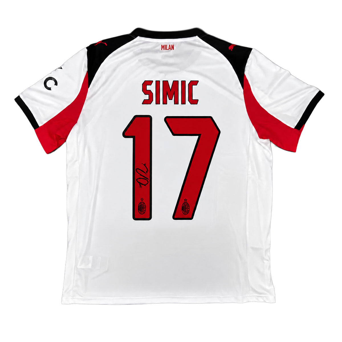 Dario Šimić Signed AC Milan 2025/2026 Away Shirt