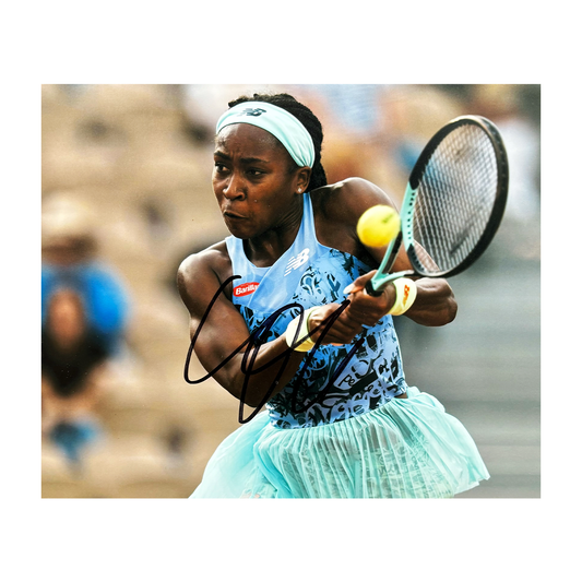 Coco Gauff Signed A4 Photo